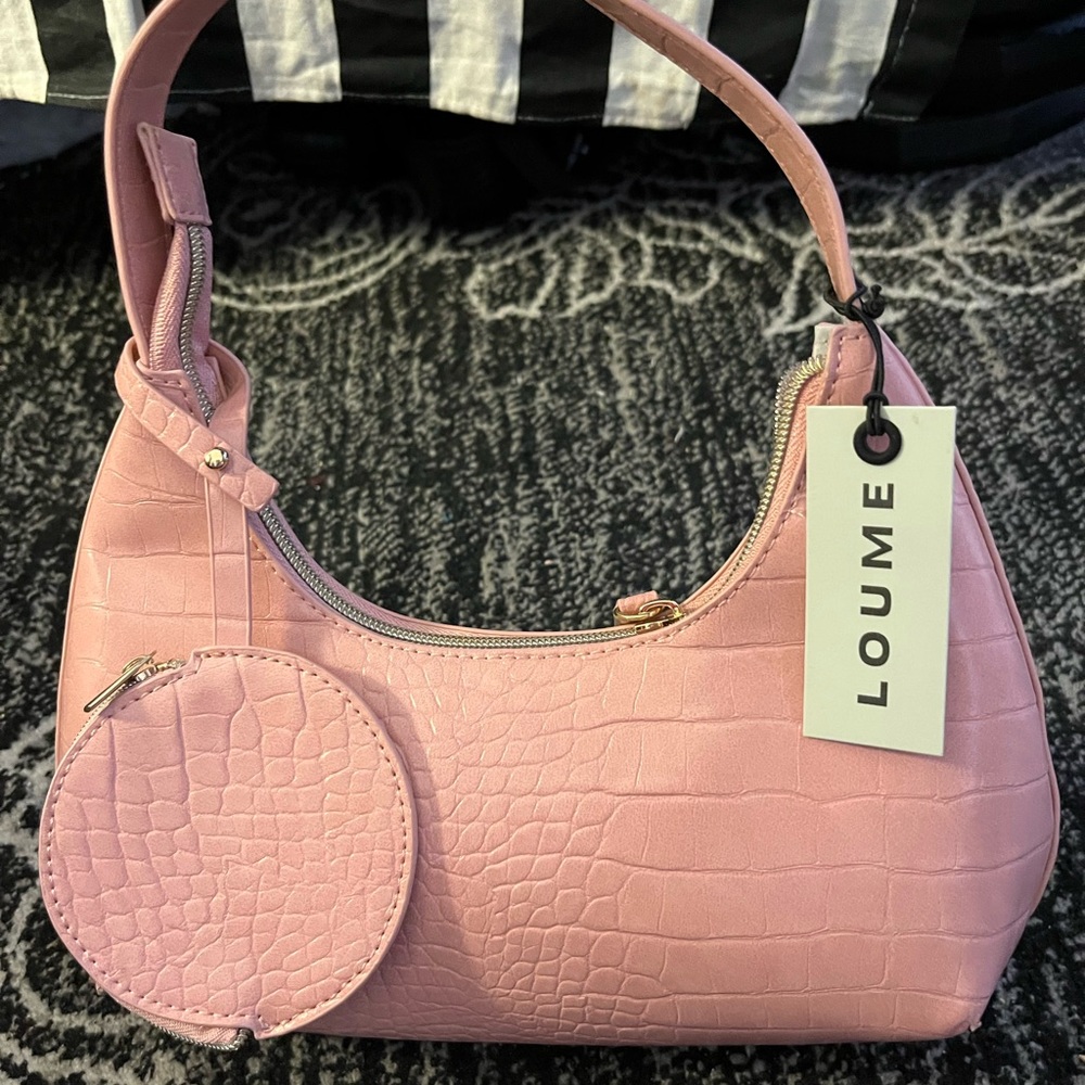 Pink croc style print